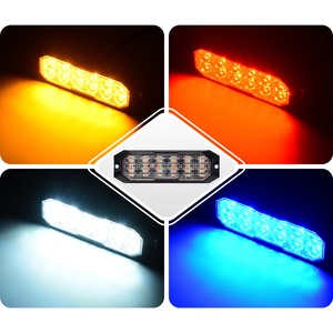 Feu de signalisation de grilée bicolore 12V 24V 5 câbles 12 LED lentille fumée stroboscopique 36W ECE R65 XB2 ECE R10 pour véhicule d'urgence - Product Image 3