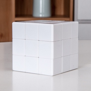 Cubo mágico con logotipo personalizado-Diseño de plástico 3D blanco con patrón publicitario Pegatinas de embalaje - Product Image 4