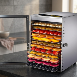 Vente directe d'usine, déshydrateur de fruits en acier inoxydable 1000W, déshydrateur de mangues, de bananes et de légumes - Product Image 3