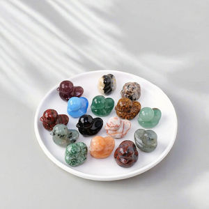 Figura de Pato de Cristal Natural Hecha a Mano, Tallada y Grabada, Artesanía para Decoración del Hogar, Gema Animal Única, Elegante, Hola Irregular - Product Image 3