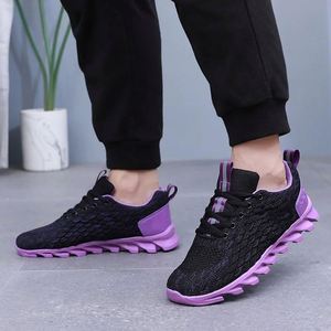 Chaussures de course décontractées pour hommes, personnalisables en gros, avec lacets, semelles intérieures confortables en EVA, doublure en maille respirante, toutes saisons - Product Image 4