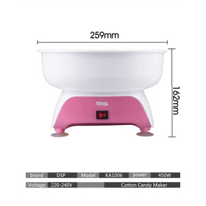 Máquina para Hacer Algodón de Azúcar DSP, 450W, 220V, Eléctrica, Antiadherente, Fácil de Limpiar, para Uso Doméstico - Product Image 2