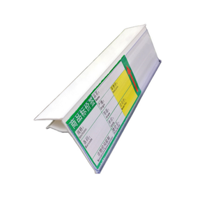 Huasso nhà máy tùy chỉnh rõ ràng <span class=keywords><strong>PVC</strong></span> Dải dữ liệu giữ nhãn cho siêu thị kệ kho bãi & Nguồn cung cấp - Product Image 3