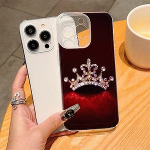 Cover per Cellulare in TPU Antiurto con Stampa Corona di Diamanti di Lusso per iPhone 8 X Xr Xs 11 12 13 14 15 16 17 18 Pro Max - Product Image 5