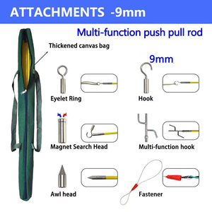 <span class=keywords><strong>Kit</strong></span> de tige de câble de fil de fibre de verre de bande de poisson de haute tension 1m avec le crochet et le trou - Product Image 3