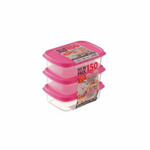 ภาชนะบรรจุสำหรับจัดเก็บและเก็บรักษาอาหารสีชมพูขนาด3P ใน150 - Product Image 1