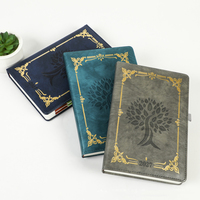 Agenda Exécutif Vintage 2027 en Gros, Personnalisé A5, en Cuir PU Bleu Premium, Planificateur Quotidien de Bureau 2027 en Espagnol