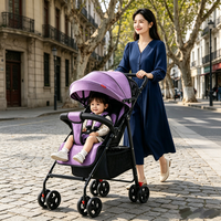Poussette pliable respirante toutes saisons JXB pour bébé et tout-petit, idéale pour les voyages en plein air