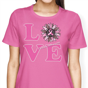 Costume de sensibilisation au Cancer du sein, rose, paix, amour, guérison, foi, T-Shirt femme t-shirts Tops - Product Image 3