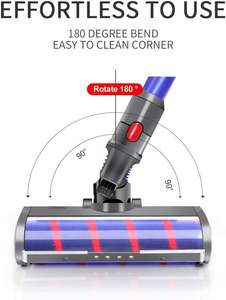 Brosse à rouleaux souple pour tête de sol compatible avec les aspirateurs <span class=keywords><strong>Dyson</strong></span> V7 <span class=keywords><strong>V8</strong></span> V10 V11 V15 Pièces de rechange Tête de moteur rotative - Product Image 2