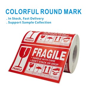 Señales de Advertencia de Seguridad en Inglés para Maquinaria, Etiquetas Adhesivas Impermeables de Papel, Etiquetas de Advertencia de Peligro, Etiquetas Frágiles Personalizables Offset - Product Image 1