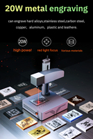 Graveur laser à fibre Mopa de bureau pour marquage de précision sur dispositifs médicaux, outils et composants automobiles, avec nouvelle prise en charge IA/BMP et CNC