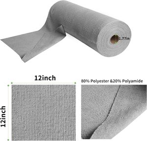 Tear Away Modern Multi-Purpose Microfiber Cloth <b>Rolls</b> 100pcs Customized Kitchen Car Absorbent Disposable Thick Super Absorbent - Product Image 2