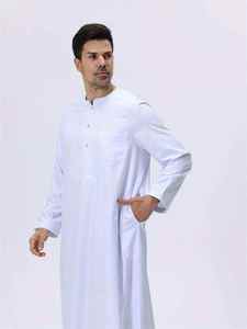 Nouvelle Robe Arabe Homme 2025 en Tissu Doux Anti-Boulochage de Qualité Supérieure, Style Marocain, Manches Longues, Coupe Ajustée - Product Image 4