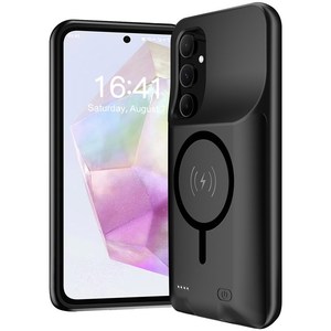 Pour <span class=keywords><strong>Samsung</strong></span> Galaxy A55 5G <span class=keywords><strong>10000mAh</strong></span> <span class=keywords><strong>Batterie</strong></span> <span class=keywords><strong>Externe</strong></span> TPU Téléphone Cas Récepteur Sans Fil - Product Image 2