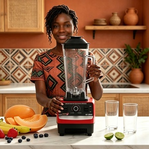 Potente <span class=keywords><strong>Licuadora</strong></span> Doméstica para Smoothies, de Alta Resistencia, con 5+ Velocidades, a Prueba de Fugas, Máquina Eléctrica 2 en 1 - Product Image 4
