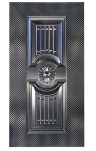 ABYAT <span class=keywords><strong>Porte</strong></span> en peau de métal laminée à froid pour les maisons Entrée avant pour la maison Tôle de fer en acier gaufré Stratifié extérieur Entrée principale Déco - Product Image 6