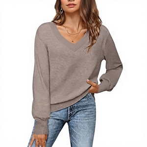 Women Cable Knit <b>Turtleneck</b> <b>Sweater</b> Ribbed High Neck Long Sleeve Pullover 100% Cotton Solid Casual Winter Jumper Wholesale - Product Image 1