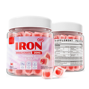 Gomitas de <span class=keywords><strong>hierro</strong></span> sin azúcar 25mg <span class=keywords><strong>Suplemento</strong></span> de <span class=keywords><strong>hierro</strong></span> para mujeres y hombres - Product Image 1