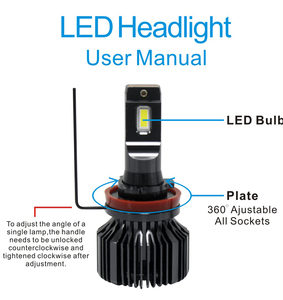 L9 Led xe đèn pha Bóng đèn 55 Wát 6000K ánh sáng mạnh mẽ đầu đèn với tất cả các phiên bản H7 l9m H11 H4 9005/9006 htb1 - Product Image 6