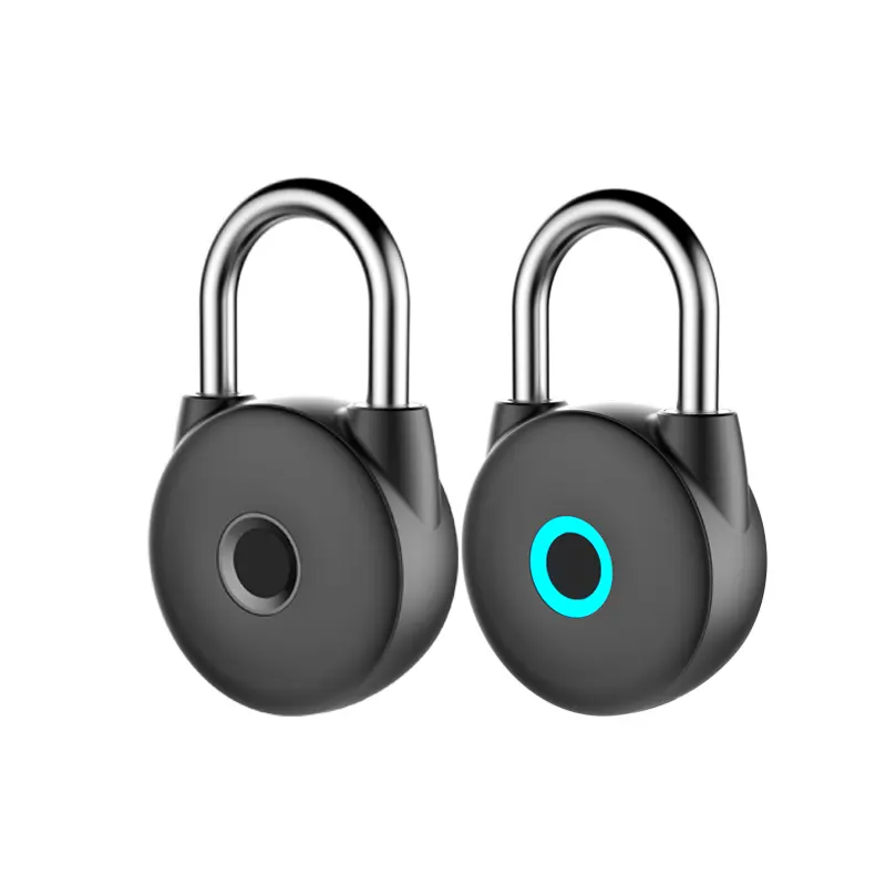 Fingerprint Padlock Smart Padlocks Biometric Lock Suitable for Luggage Bookcase School Locker Gym Locker L
