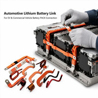 Barre omnibus en cuivre isolée en PVC, formée sur mesure, 100A, pour connexion rigide et souple, pour pack de batteries à énergie nouvelle et onduleur