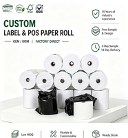 Rouleau de papier thermique sans BPA, image stable pour terminal de paiement et facturation