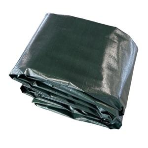 Lona Impermeable Laminada Lisa Ligera Verde Resistente a los Rayos UV y Desgarros con Ojales Reforzados para Camión, Coche, Piscina, Caravana - Product Image 1