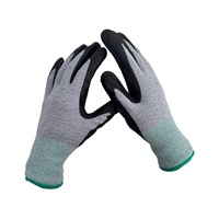 Gants de travail en nylon et élasthanne 15Gauge, tricotés, avec revêtement en mousse de nitrile, gants de travail enduits de NBR