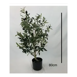 REAL Factory 80cm Artificial Olive Tree Olive With Full Olive Fruit Artificial Olive Tree Landscaping Centerpiece Garden Decor