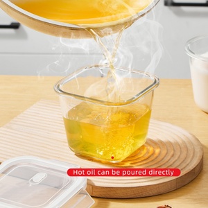 Bac de Rangement Écologique en PP pour Huile et Viande, avec Couvercle Micro-ondable, pour Sel, Assaisonnements et Piments – Articles Ménagers - Product Image 2