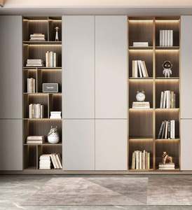 Librería de madera simple moderna, nuevo gabinete de almacenamiento decorativo para uso en el hogar, escuela, hotel o apartamento - Product Image 2