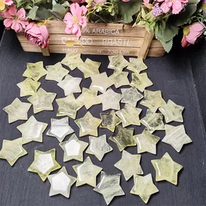 Hot Selling Yellow Crystal Star Natural Healing Stones Citrine Star For Home Decoration