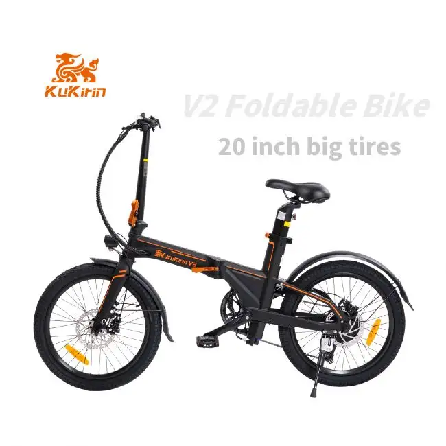 AUF STACK neues Stadtfahrrad 2024 tragbares Klappfahrrad Kukirin V2 Elektrofahrrad 250 W mit Led-Bildschirm Eu Warehouse