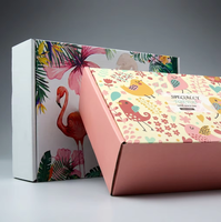 Boîte cadeau en papier écologique avec impression de logo personnalisée pour petites entreprises, gaufrage, laminage mat, emballage pour envoi postal