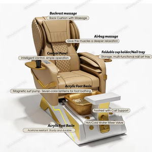 Sillón de Pedicura de Lujo Grandriver, Sillón de Spa para Pedicura <span class=keywords><strong>con</strong></span> Drenaje, Nuevo Diseño, Sillón de Pedicura para Salón de Belleza <span class=keywords><strong>con</strong></span> Vaporizador - Product Image 5