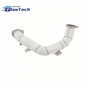 Tubería de Escape de Alto Flujo de Acero Inoxidable T304 con Protector Térmico para Audi Q8 y VW Touareg 3.0T EA839 – Instalación Directa - Product Image 2