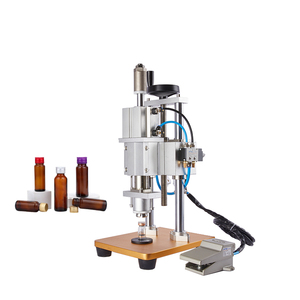 Máy tính để bàn khí nén lọ Uốn Tóc bồng Máy Ampoule chai nhôm niêm phong máy đóng nắp - Product Image 4