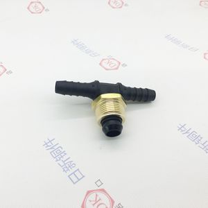 <b>Quick</b> Coupler Tee Brass 12mm Air Brake Line <b>Connector</b> For Light Truck Pneumatic Parts - Product Image 2