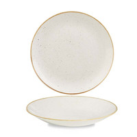 Barley White Coupe Diepe Bord 18,2 cm Churchill Stonecast Gespikkeld 12Swhsevb7