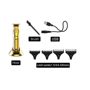 Tondeuse à cheveux or argent <span class=keywords><strong>Kemei</strong></span> Rechargeable <span class=keywords><strong>KM</strong></span>-i32S Machine de coupe de cheveux professionnelle pour barbier - Product Image 4