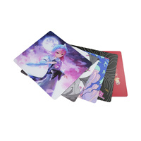 Tapis de souris personnalisé de haute qualité, à faible bruit, en verre trempé, avec logo d'anime et de dessin animé, écologique, anti-rayures, lisse, pour jeux