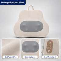 Coussin de massage Shiatsu portable et rechargeable avec pétrissage avant-arrière pour la relaxation musculaire quotidienne