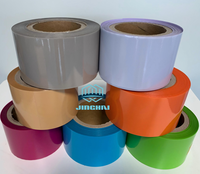 Pabrik Asli Bahan Jumbo Roll untuk Plester Perban Film PE Pita Medis Warna Oranye PE untuk Plester Pertolongan Pertama