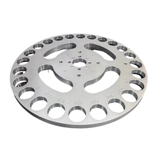 High-Precision Industrial 24-Hole numerado alumínio Turntable CNC usinado durável custo-efetivo posicionamento componente rotativo - Product Image 1