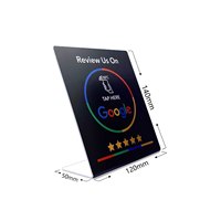 NTAG213 Çipli NFC Ayaklı Etiket Google Derecelendirme/İnceleme Dokun ve Aktifleştir PVC Esnek Sipariş Verme Kartı