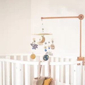 <strong>Classic</strong> New Beech Wooden <strong>Crib</strong> Mobile Hanger Rotating Arm Nursery Decor Attachment for Newborn Boys &amp; Girls - Product Image 5