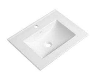 Bathroom Washbasin Thin Edge Basin Rectangle Cabinet Countertop Sink Ceramic Washbasin Rectangular