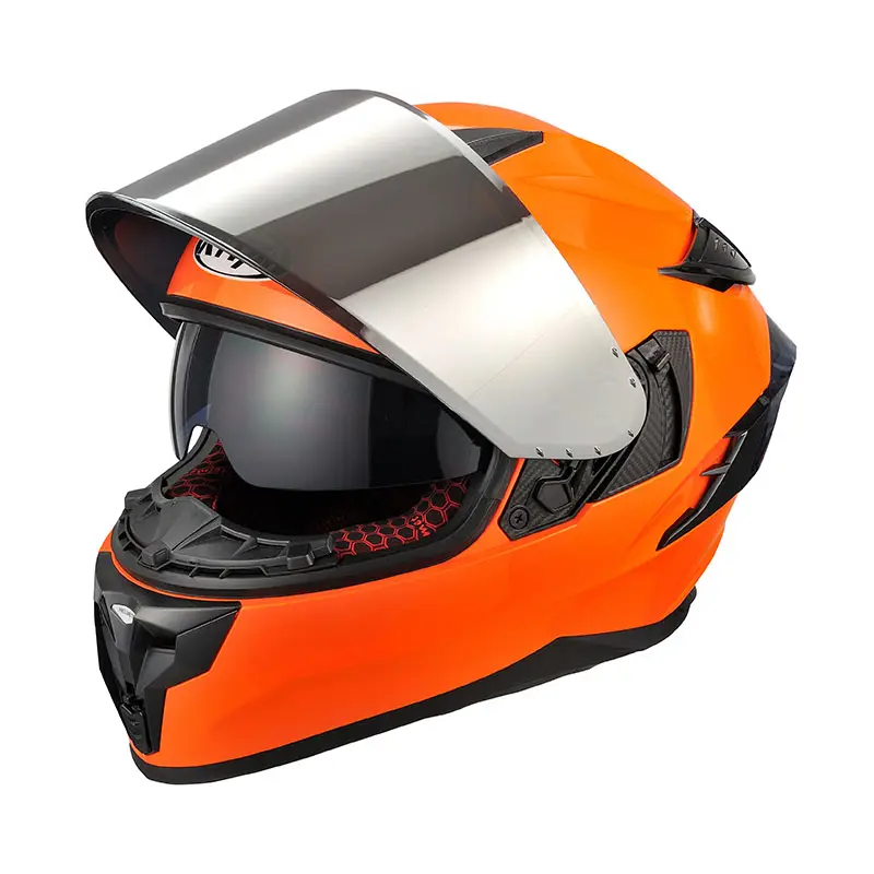 卸売安全屋外ABSオートバイユニセックスフルフェイスヘルメット