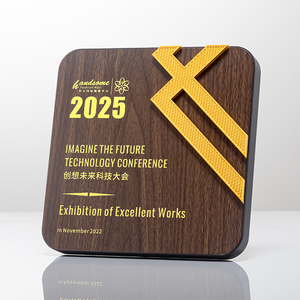 Placas de Madera Personalizadas con Impresión UV, Trofeos con Estrella de Metal y Placa de Premio para Medallas y Reconocimientos - Product Image 6